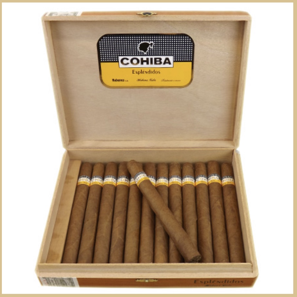 Какие сигариллы. Сигары Cohiba esplendidos. Сигары Cohiba esplendidos 25 шт. Сигары кубинские Cohiba esplendidos 25шт. Коиба Эсплендидос 25 шт.